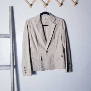 TOMMY HILFIGER LIGHT CREAMY TAN STRETCH BLAZER SIZE 6